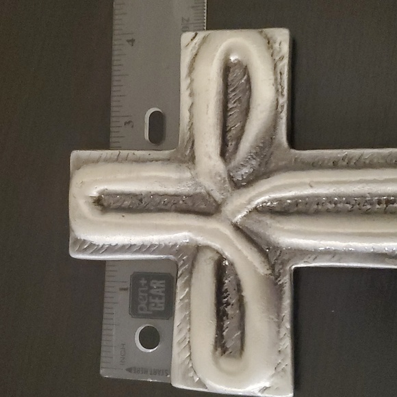 Cross Silver Tone Rustic Mexico - Picture 6 of 6